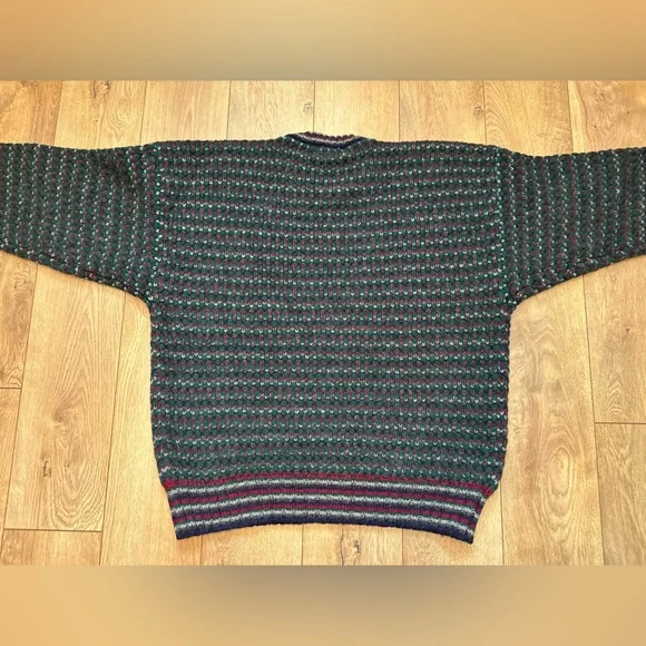 Vintage Eddie Bauer Birdseye Shetland Wool Sweater | Men’s XL | Chunky Knit - Picture 5 of 9